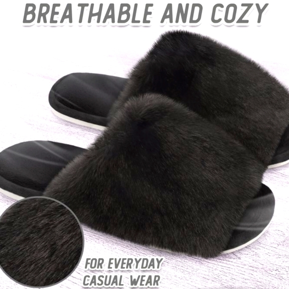 Nine West Fushia Fluffy Fur Slippers NWT - Picture 13 of 14